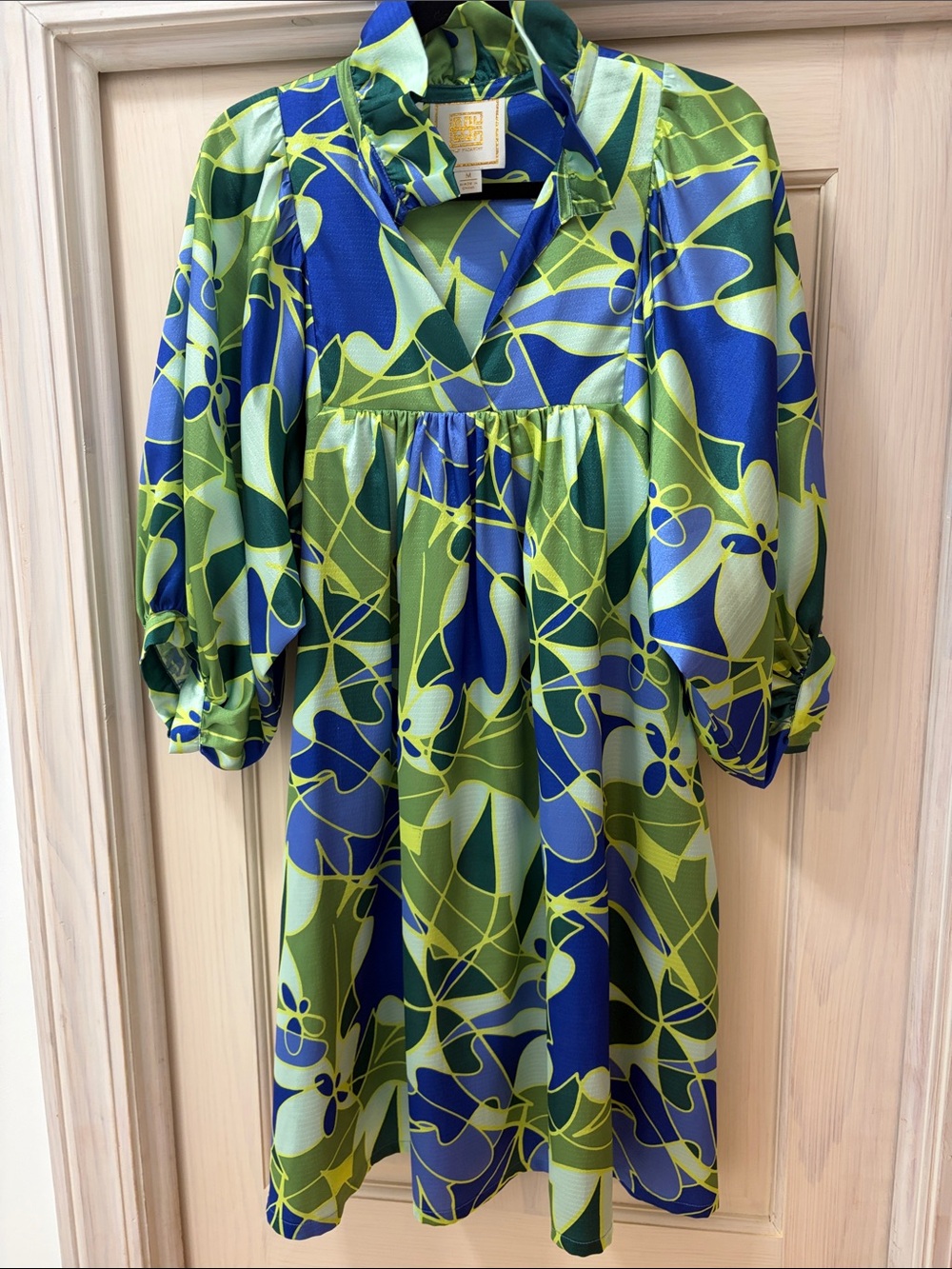 Emily McCarthy Green & Blue and green Dress